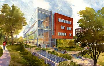 watercolor from campus