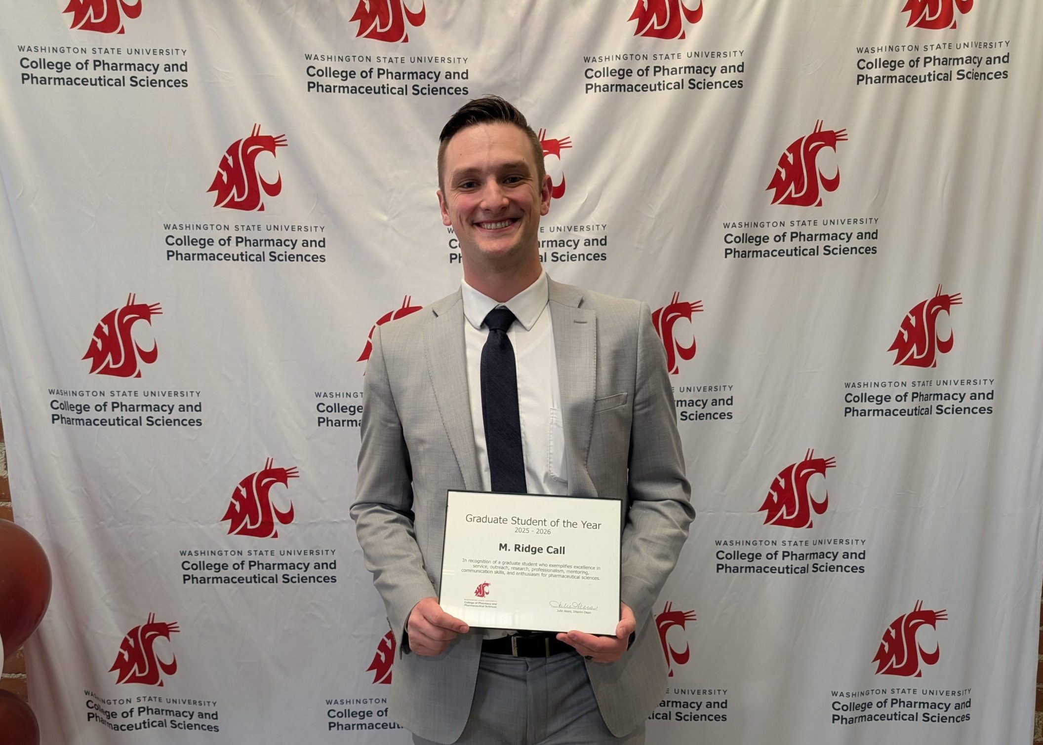 M. Ridge Call with Graduate Student Excellence Award