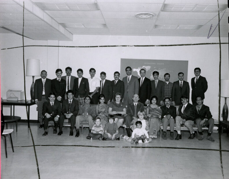 Pakistan Students Association in 1971 provided its members the opportunity share their country's culture and promote understanding and cooperation between citizens of Pakistan and the United States. Sarfaraz Niazi is third from the left on the top row.