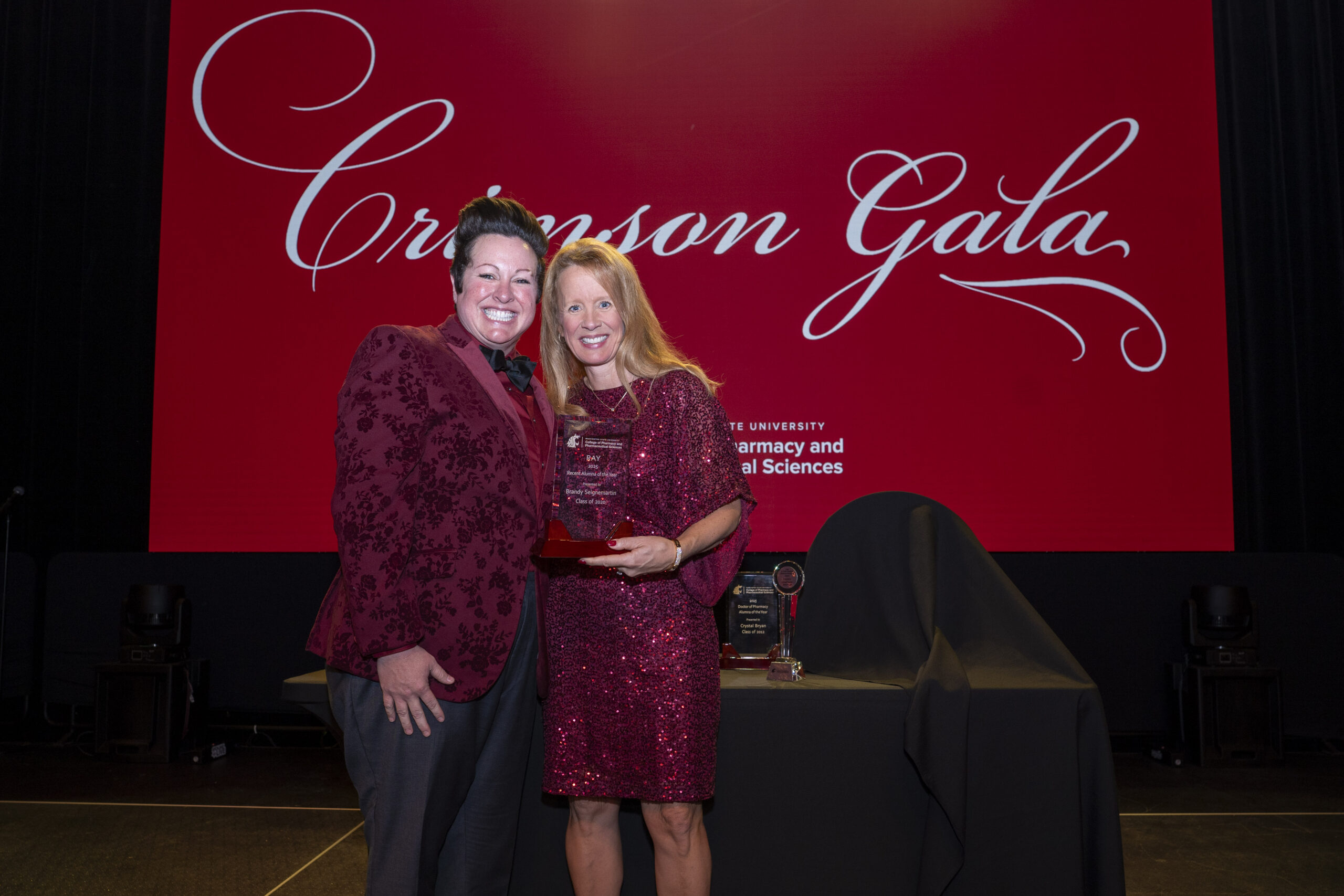 Brandy Seignemartin receives the 2025 Recent Alumni of the Year award