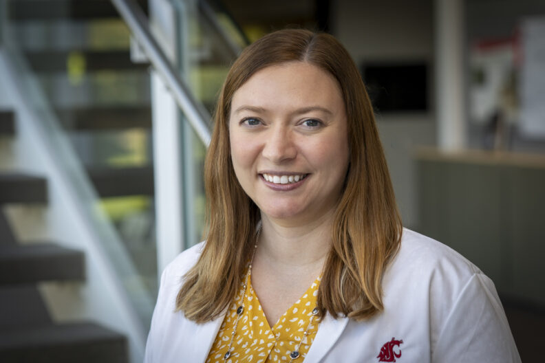 Portrait of Kim McKeirnan who was appointed chair of the pharmacotherapy department.