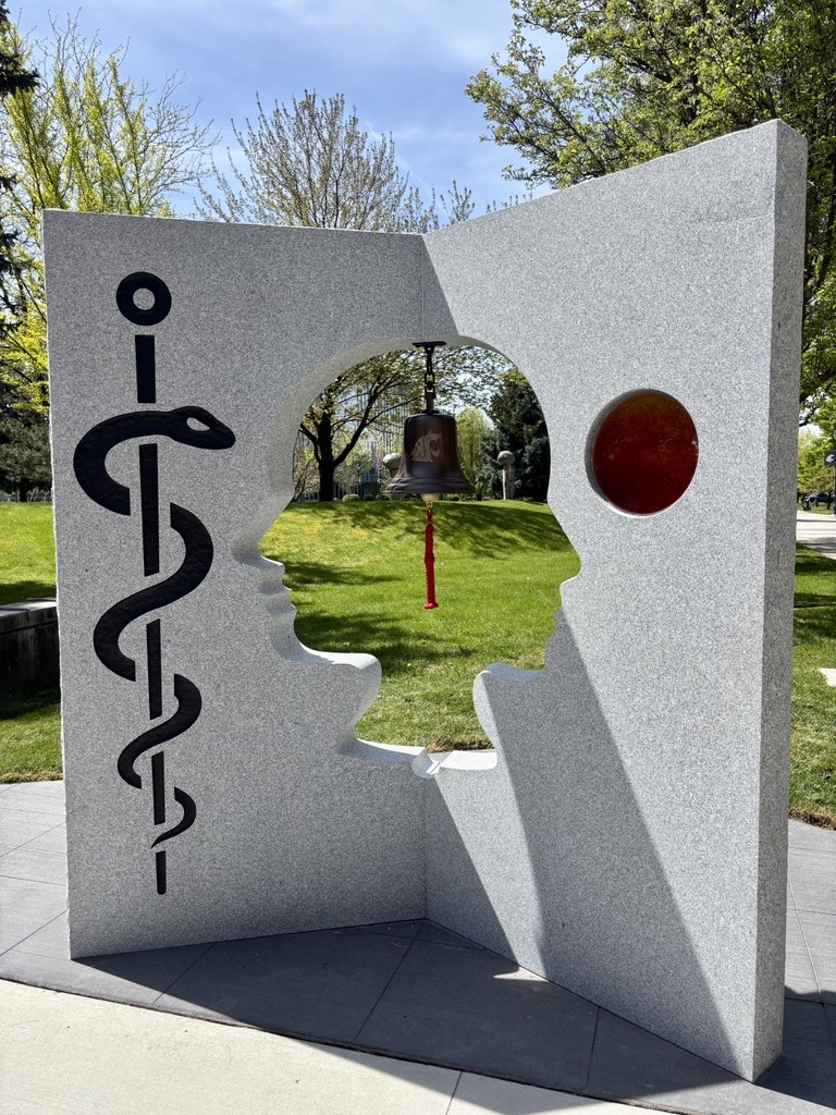 Pages of Care statue