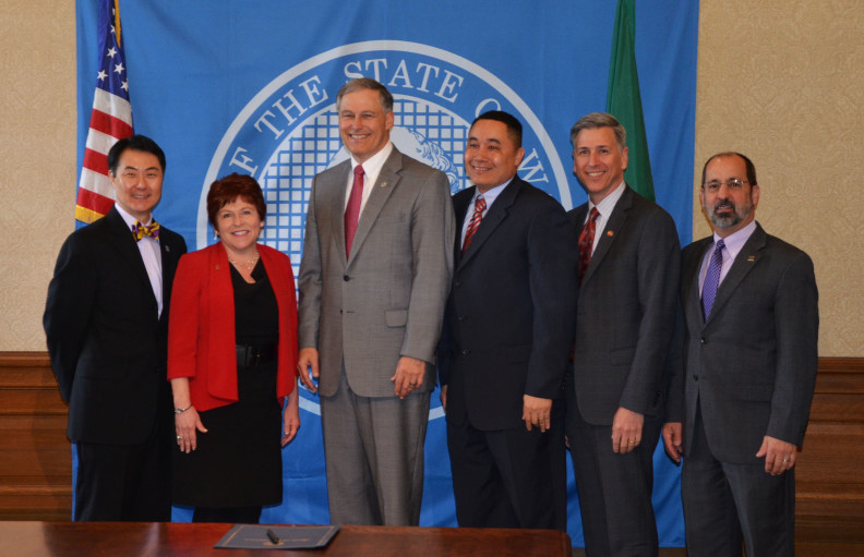 Lisa with Jay Inslee