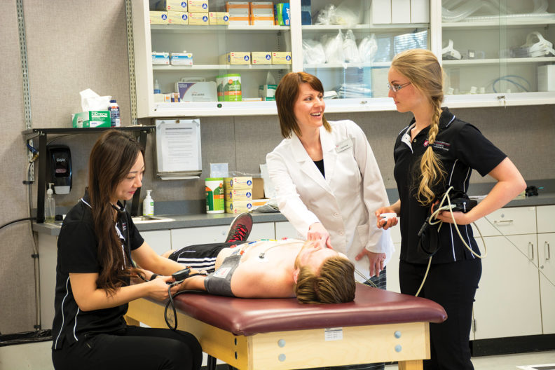 NEP instructor and students