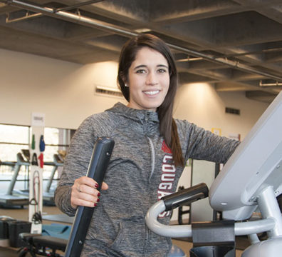 Student at Fitness Center