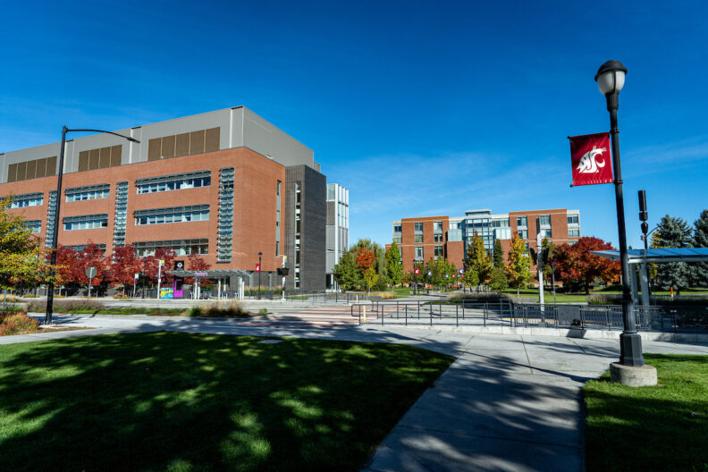 Picture of SAC and PBS from Spokane Falls Blvd.