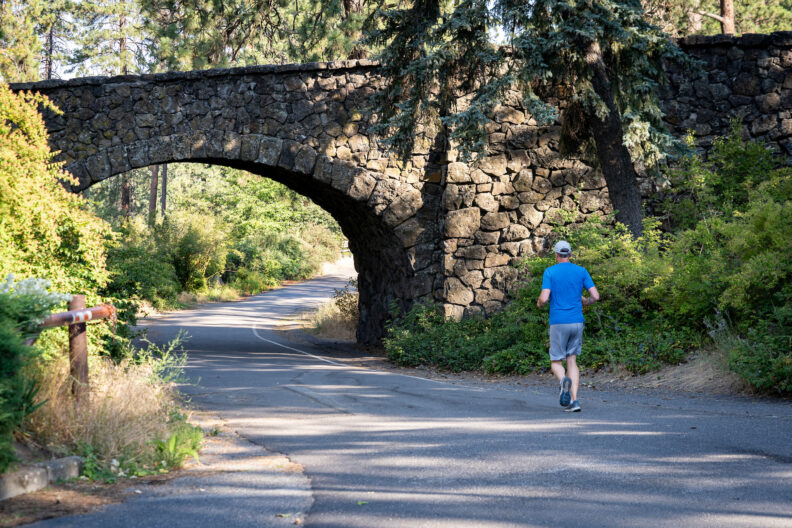 Running in Manito Park