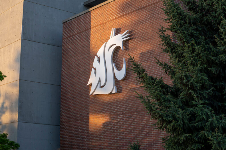 WSU Cougar logo on Medicine Building