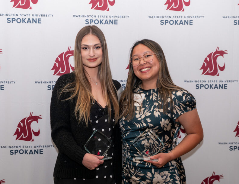 Seaonna Piper and Gillian Freeby pose with their awards. 