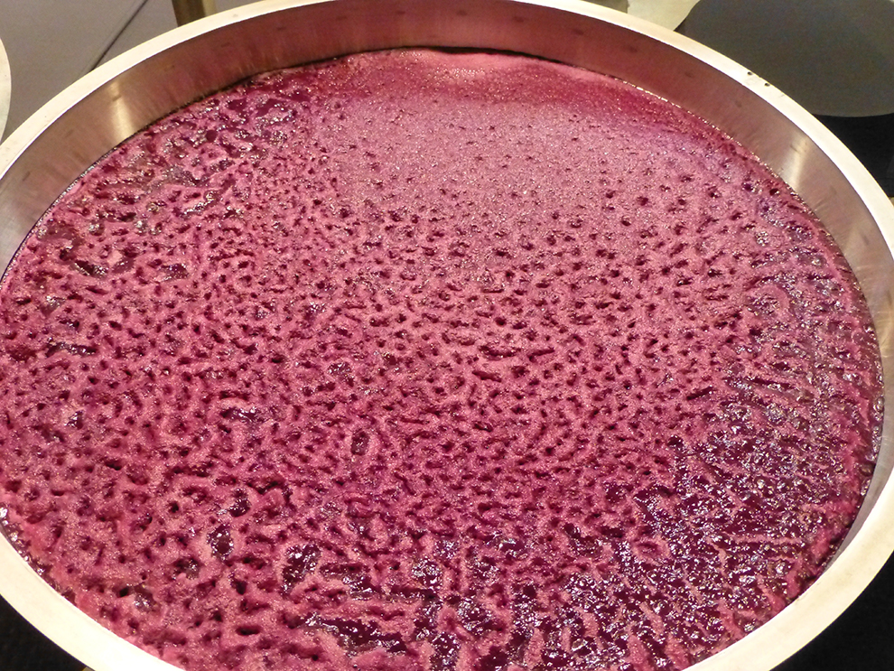 Student in a computer lab wearing a virtual reality headset and using controllers.