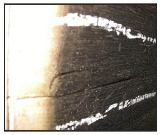 wood with cracks in it