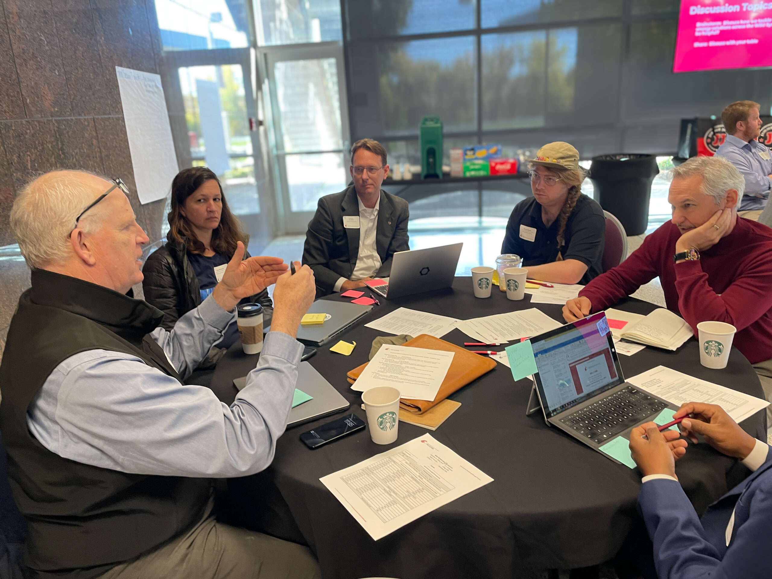  Micheal Wolcott, Interim Vice President for Research, shares during discussion time at INEF's Energy Summit 2024