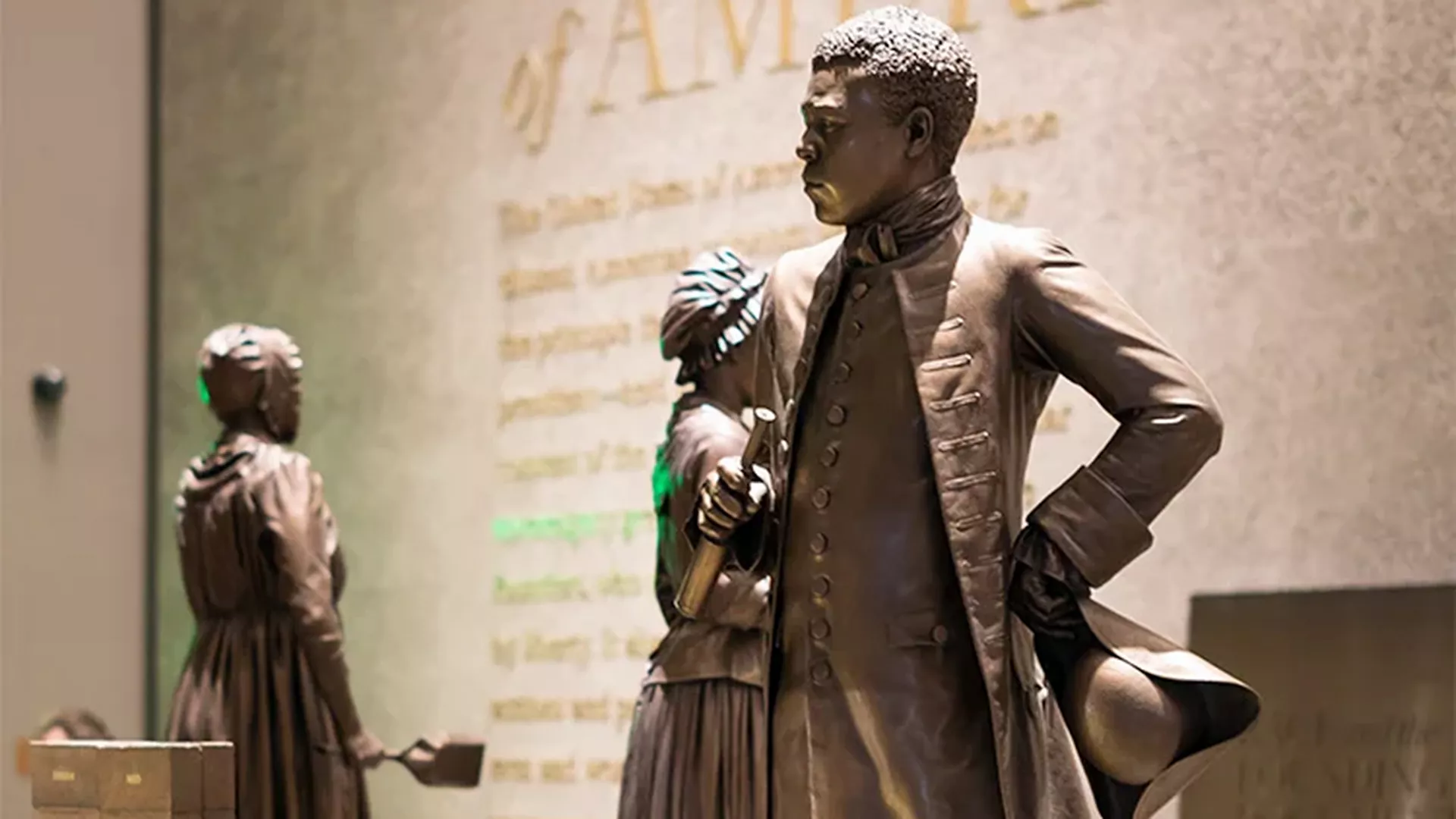 Statue of Benjamin Banneker in the Smithsonian Institution's National Museum of African American History and Culture in Washington, D.C. (2020)
