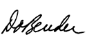 Interim Dean Don Bender signature