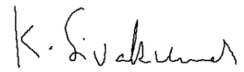 K. Sivakumar's signature.