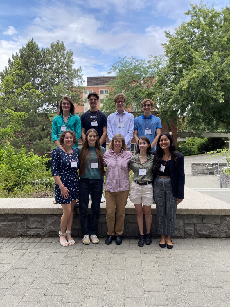 Group photo: Front row Left to right: Alex Castronovo, Grace Tiegs, Shelley Pressley, Molly Jobson, Ruby Pascual.