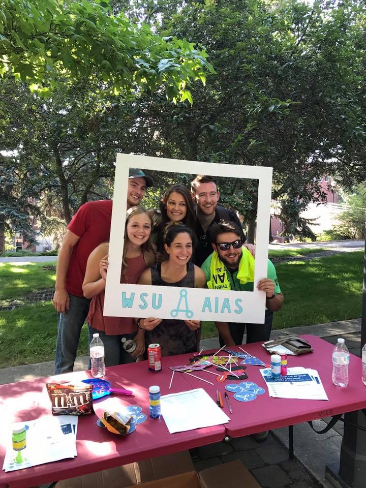 AIAS students at their club booth near the CUB.