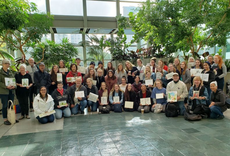 Participants of sketching workshop.