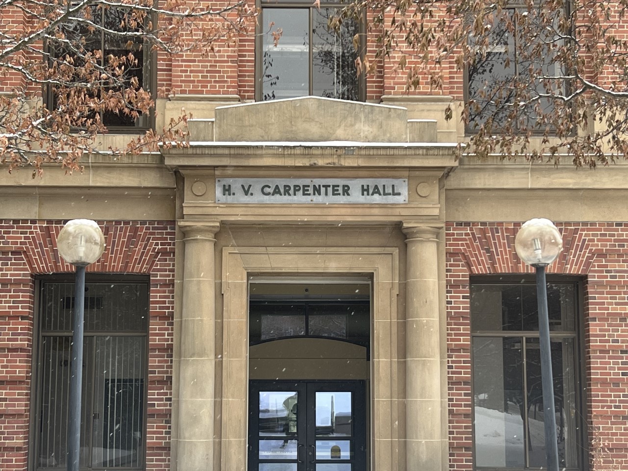 Carpenter Hall entrance.
