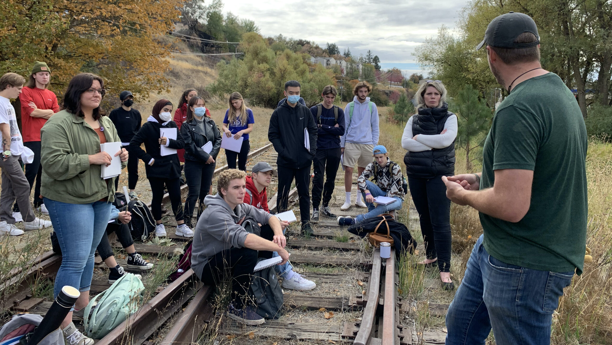 LA students on a site visit in Pullman, Washington.