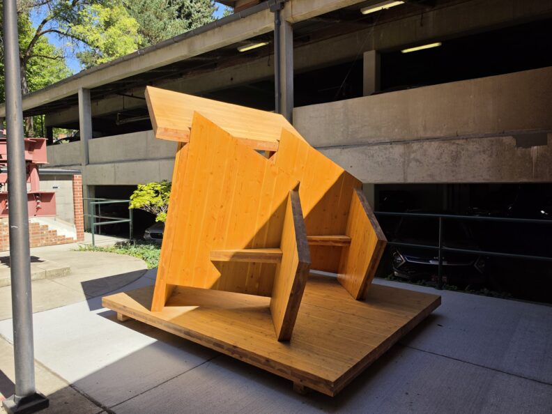 Side View of the Tilt Pavilion taken from Carpenter Hall.