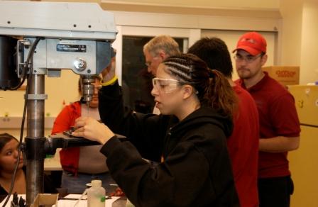 Nixyàawii Charter High School students learn to build environmental nanosensors.