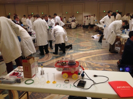 A Chemical Engineering car on display at the annual regional conference competition.