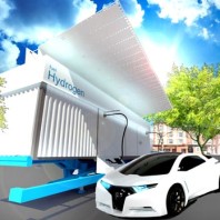 Final render by WSU students for a hydrogen fueling station that took first place in an international hydrogen design competition