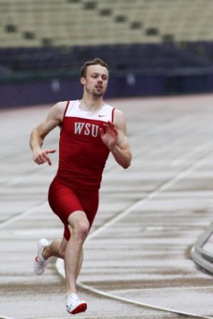 Reny Follett running on track.