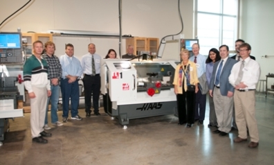 Members of the School of MMe advisory board received a tour of lab equipment upgrades.