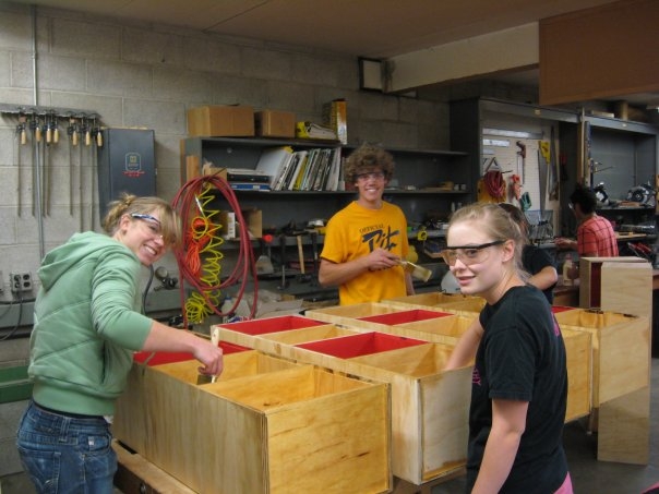 WSU's American Institute of Architecture Students working on the Freedom by Design project