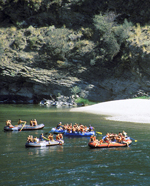 WSU students on a rafting trip.