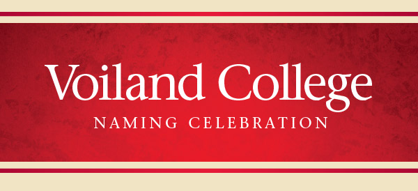 Voiland College Naming Celebration banner
