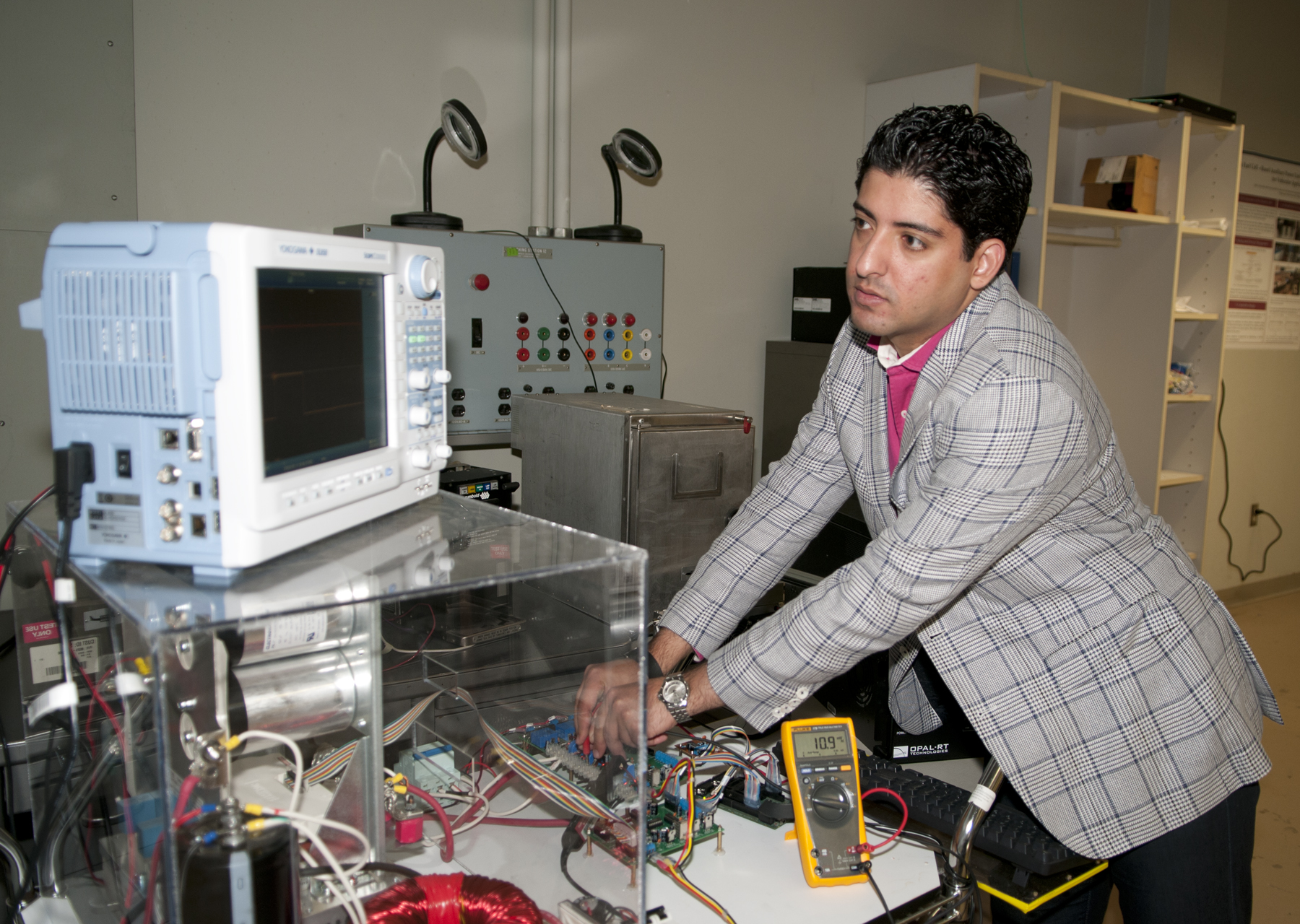 Professor Ali Mehrizi-Sani is studying microgrids to help keep the power on during catastrophic events.