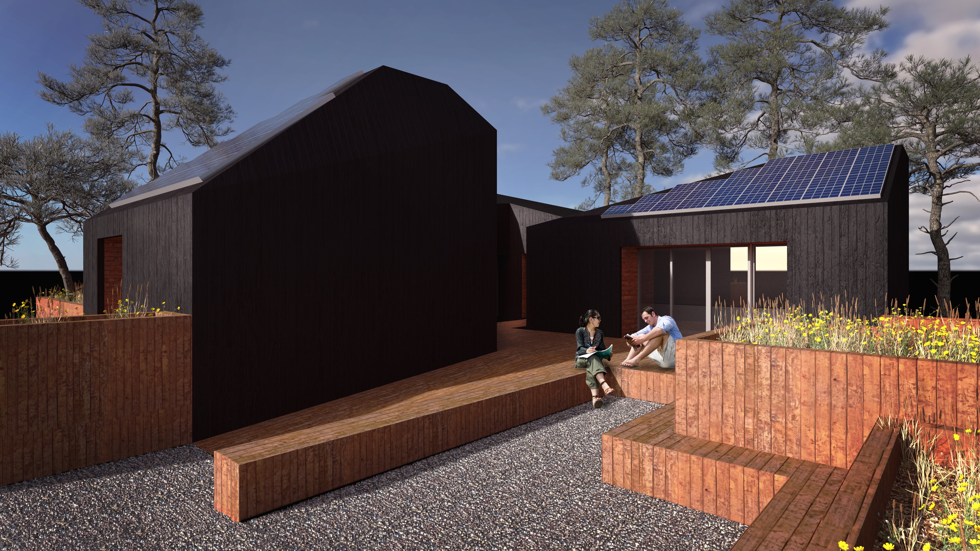 Rendering of WSU Solar Decathlon design.