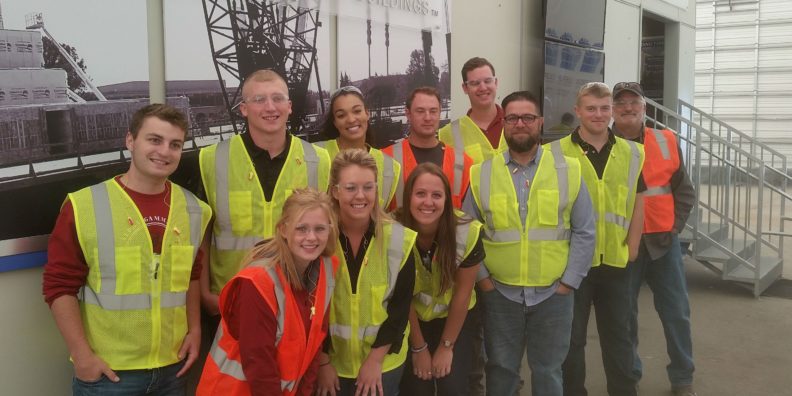 Construction Management and Hospitality and Business Management students tour Guerdon Enterprises