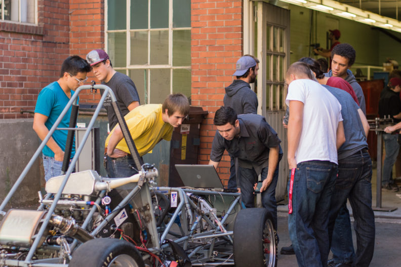 Kory O’Connor working with Wazzu Racing