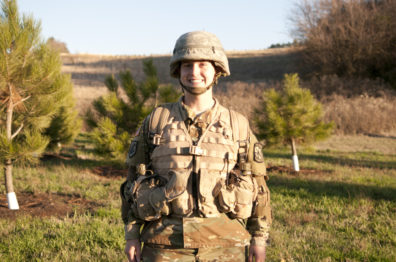 Samantha McNicholas in uniform.