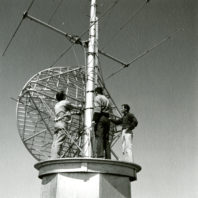 WSU Electrical engineering students conducting field tests circa 1968.