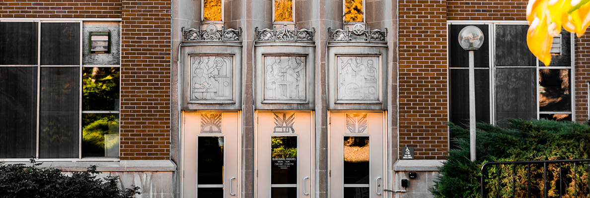 Entrance to Dana Hall.