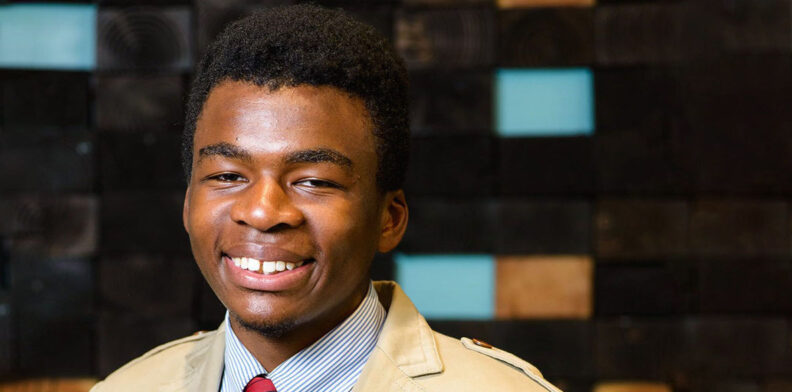 Closeup of Maximillian Obasiolu.