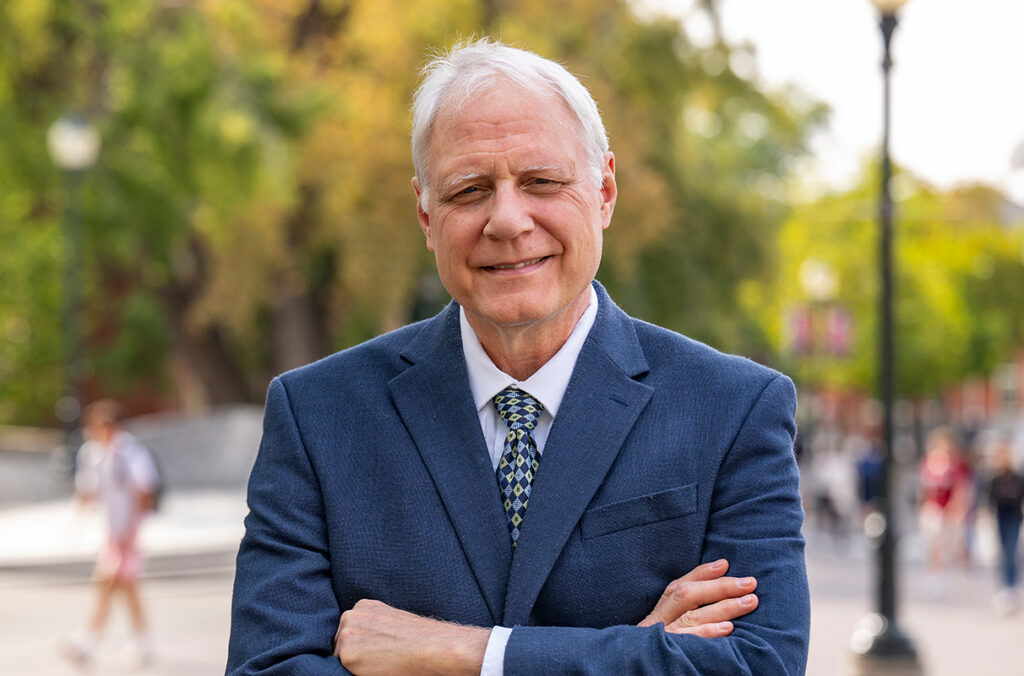 Bernie Van Wie on the WSU Pullman campus.