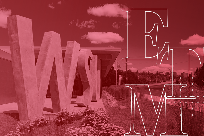 ETM graphic showing the WSU Visitors Center.