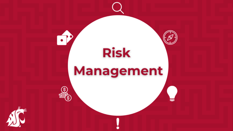 Graphic banner which says, Risk Management. 