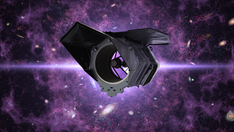 NASA illustration of the Roman Telescope.