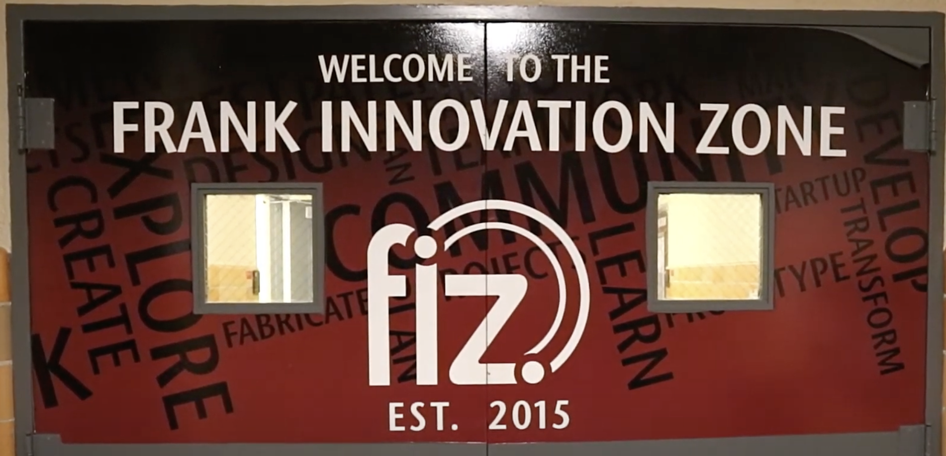 Image of the FIZ Doors with logo on them