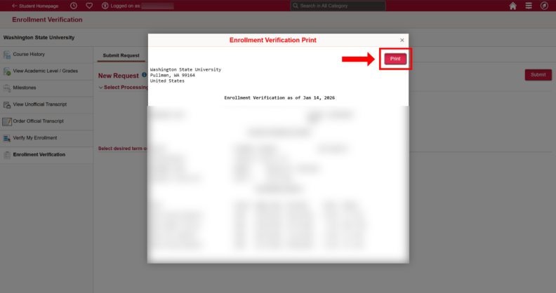 A screenshot of the my.wsu.edu