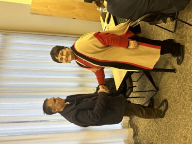 From left to right, Clemente Izurieta of Montana State University and Noel Schulz of Washington State University