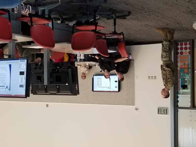 Major John-Anthony Ford of WSU AFROTC discussing team building and leadership.