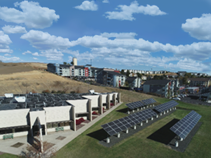 Energy System Innovations Center, photo-voltaic solar array in Research Park.
